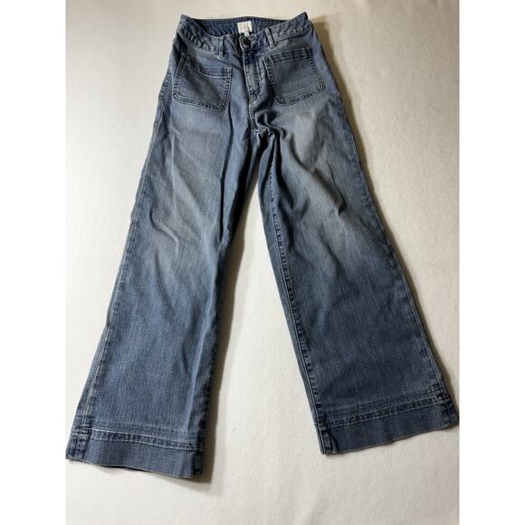 Ann Mashburn Cropped Wide Leg Jeans Size‎ 25 - Picture 1 of 7